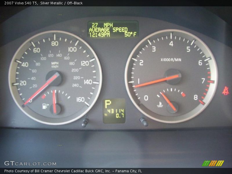 Silver Metallic / Off-Black 2007 Volvo S40 T5