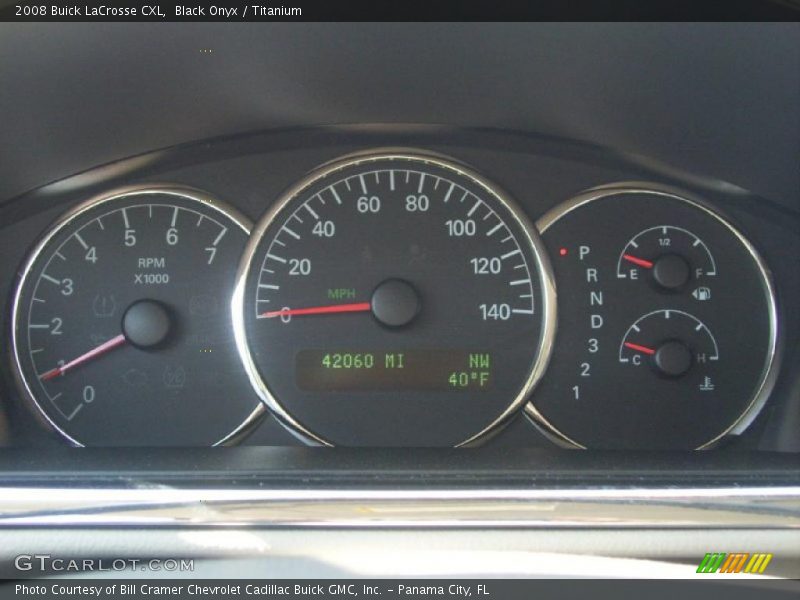 Black Onyx / Titanium 2008 Buick LaCrosse CXL
