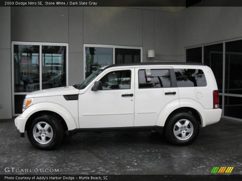 Stone White / Dark Slate Gray 2009 Dodge Nitro SE