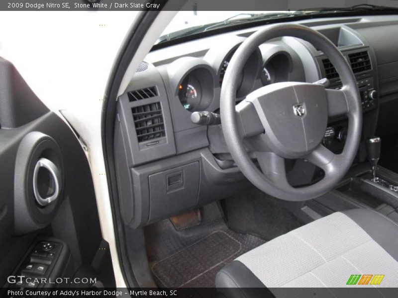 Stone White / Dark Slate Gray 2009 Dodge Nitro SE