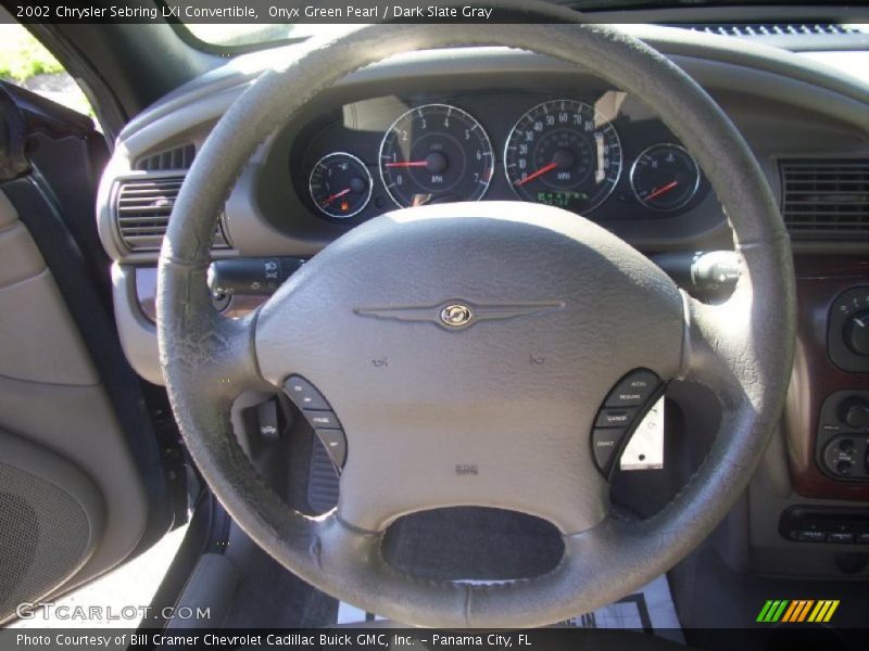 Onyx Green Pearl / Dark Slate Gray 2002 Chrysler Sebring LXi Convertible