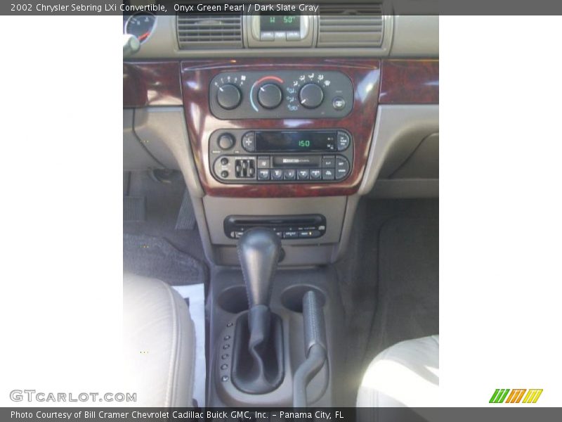 Onyx Green Pearl / Dark Slate Gray 2002 Chrysler Sebring LXi Convertible