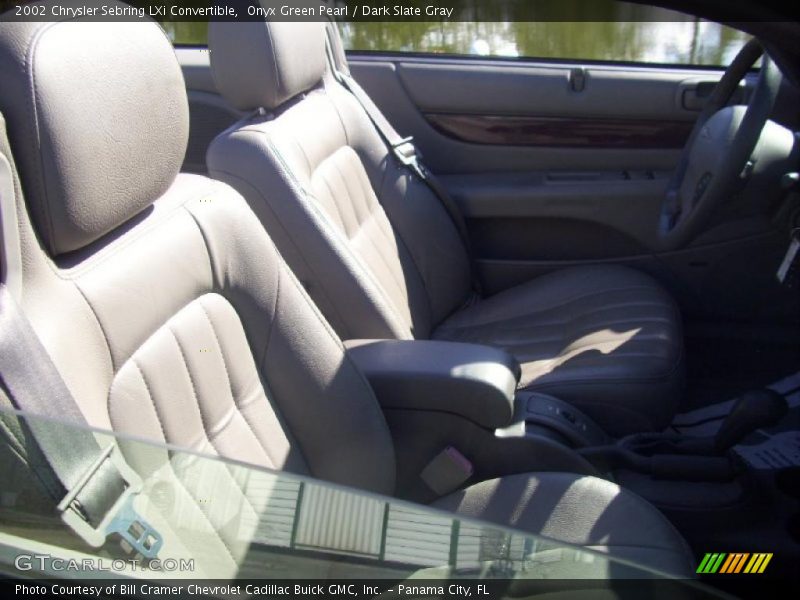 Onyx Green Pearl / Dark Slate Gray 2002 Chrysler Sebring LXi Convertible
