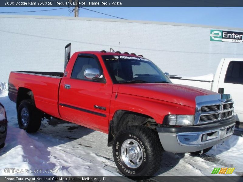 Flame Red / Agate 2000 Dodge Ram 2500 SLT Regular Cab 4x4