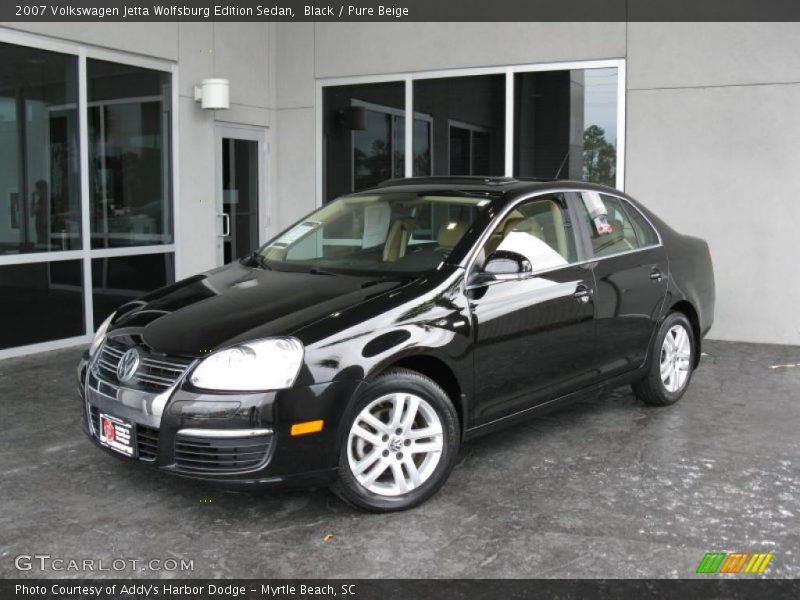 Black / Pure Beige 2007 Volkswagen Jetta Wolfsburg Edition Sedan
