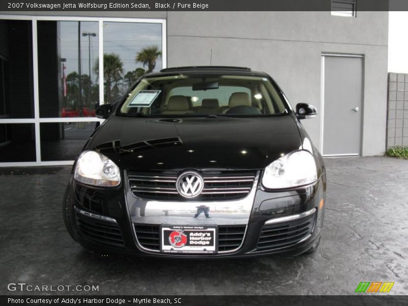 Black / Pure Beige 2007 Volkswagen Jetta Wolfsburg Edition Sedan