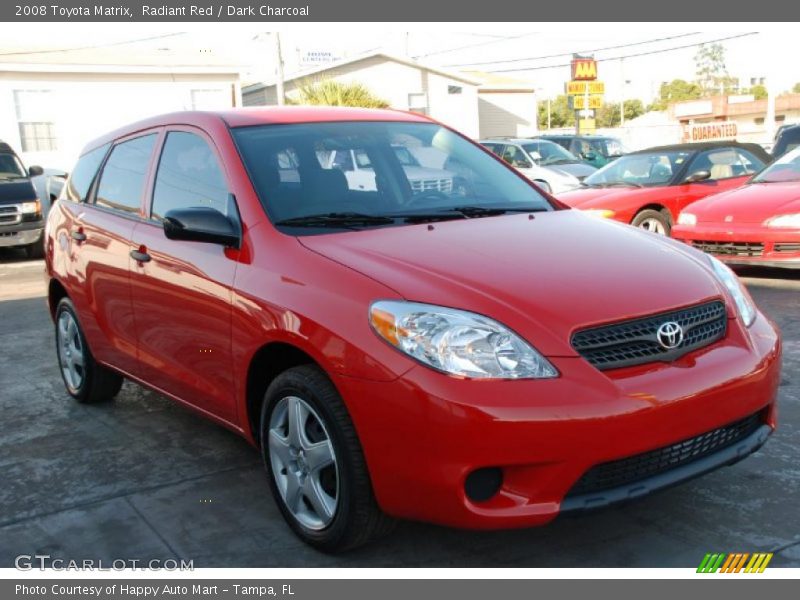 Radiant Red / Dark Charcoal 2008 Toyota Matrix