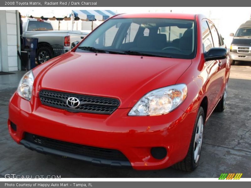 Radiant Red / Dark Charcoal 2008 Toyota Matrix