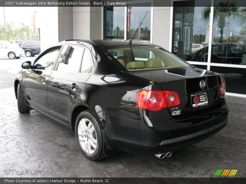 Black / Pure Beige 2007 Volkswagen Jetta Wolfsburg Edition Sedan
