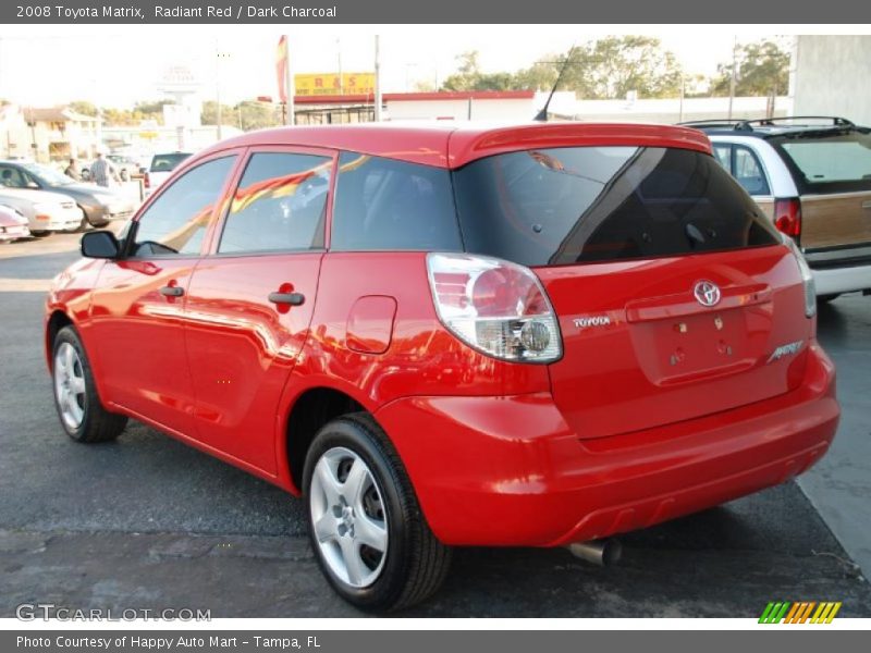 Radiant Red / Dark Charcoal 2008 Toyota Matrix