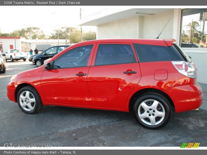 Radiant Red / Dark Charcoal 2008 Toyota Matrix