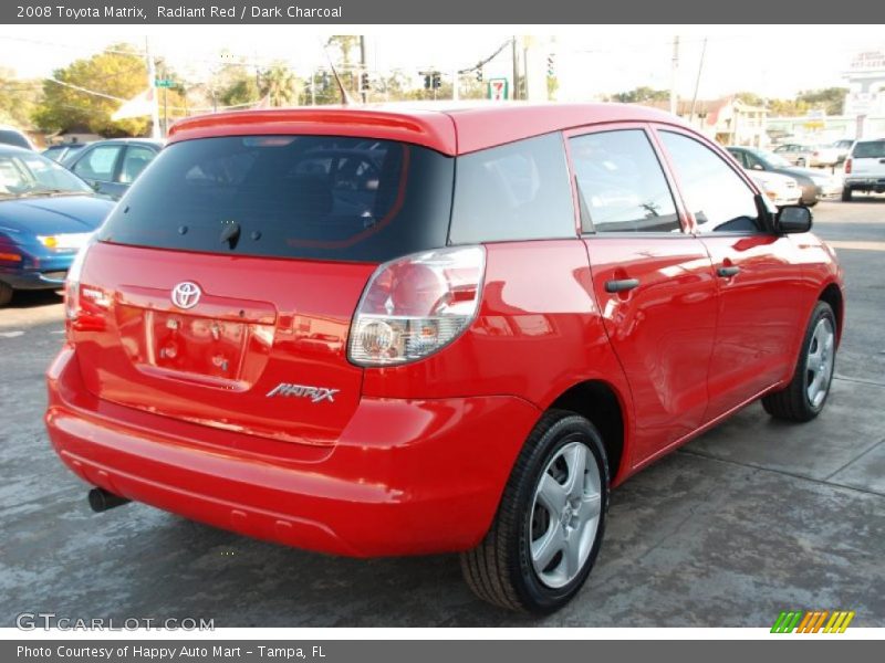 Radiant Red / Dark Charcoal 2008 Toyota Matrix