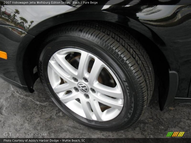 Black / Pure Beige 2007 Volkswagen Jetta Wolfsburg Edition Sedan