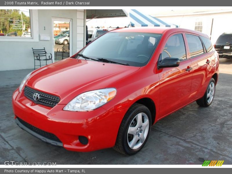 Radiant Red / Dark Charcoal 2008 Toyota Matrix