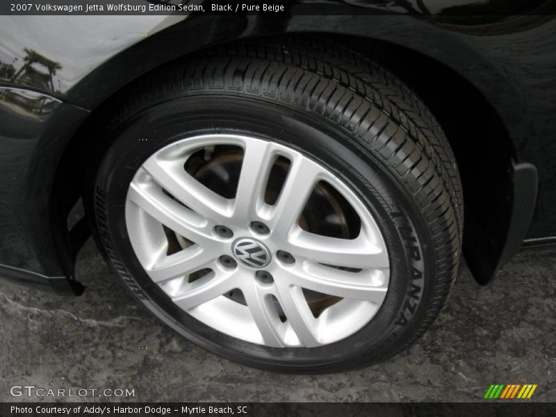 Black / Pure Beige 2007 Volkswagen Jetta Wolfsburg Edition Sedan