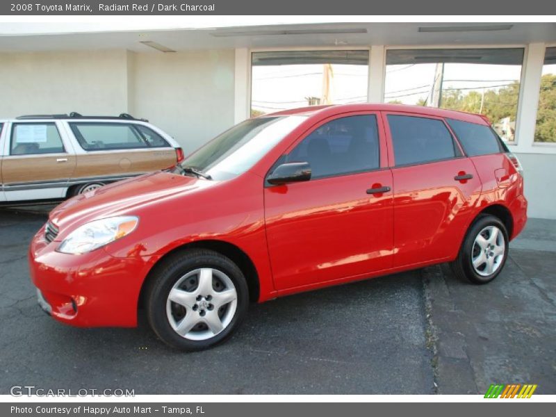 Radiant Red / Dark Charcoal 2008 Toyota Matrix