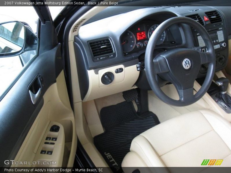 Black / Pure Beige 2007 Volkswagen Jetta Wolfsburg Edition Sedan