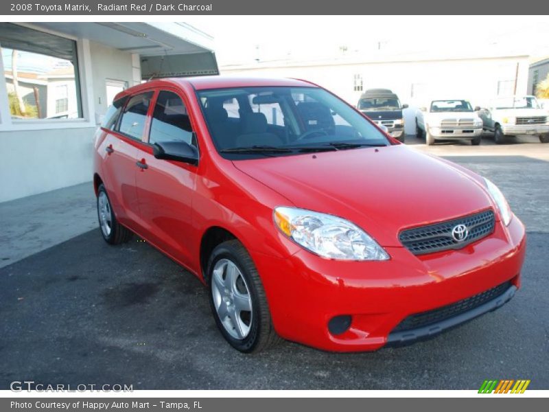 Radiant Red / Dark Charcoal 2008 Toyota Matrix