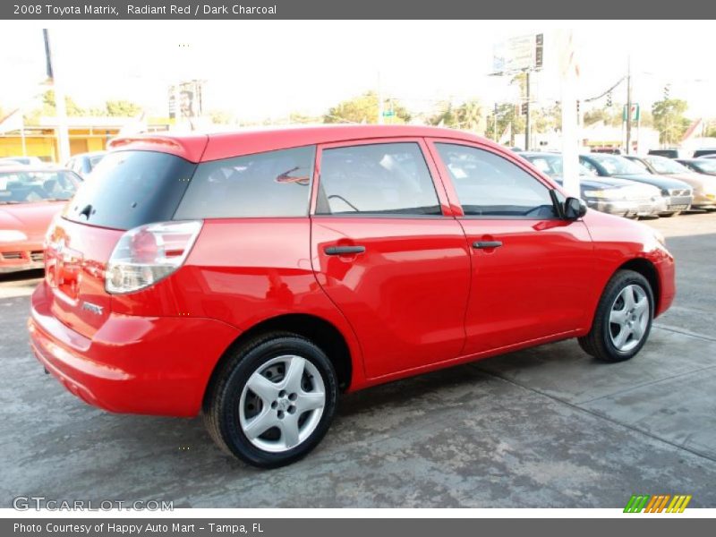 Radiant Red / Dark Charcoal 2008 Toyota Matrix
