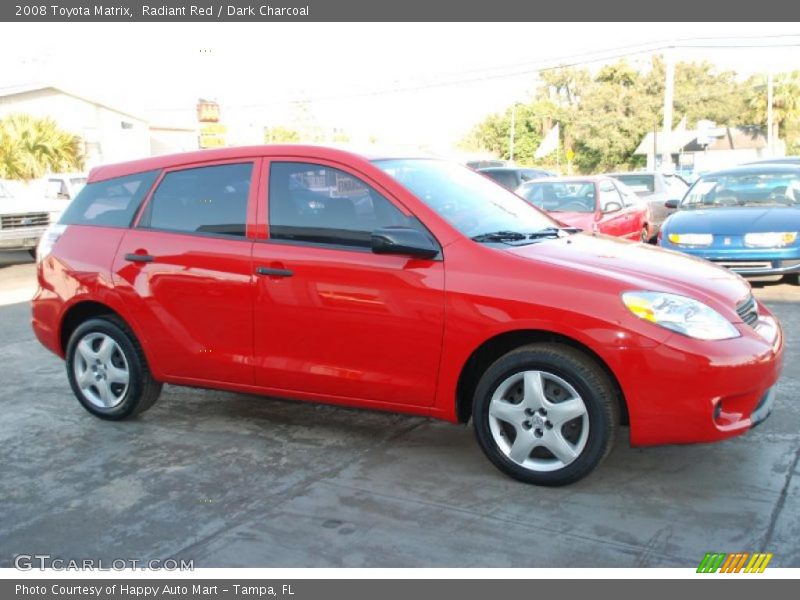 Radiant Red / Dark Charcoal 2008 Toyota Matrix