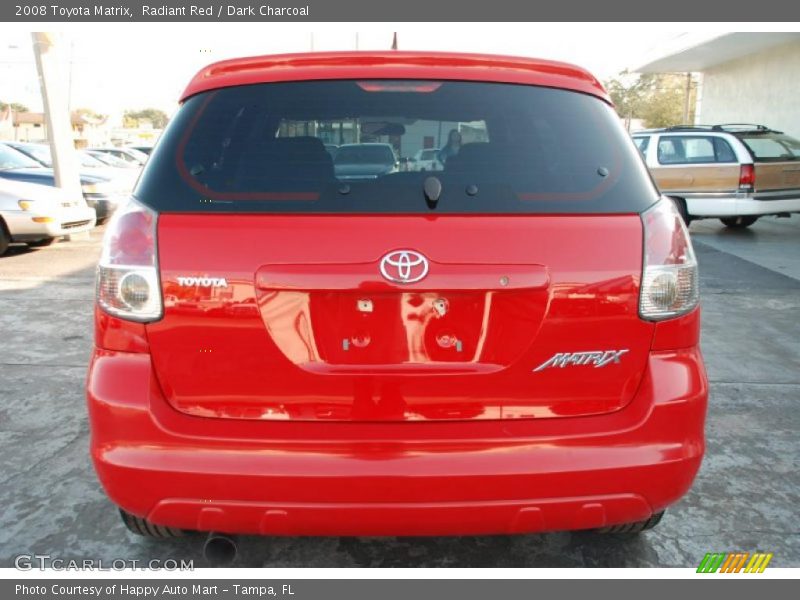 Radiant Red / Dark Charcoal 2008 Toyota Matrix