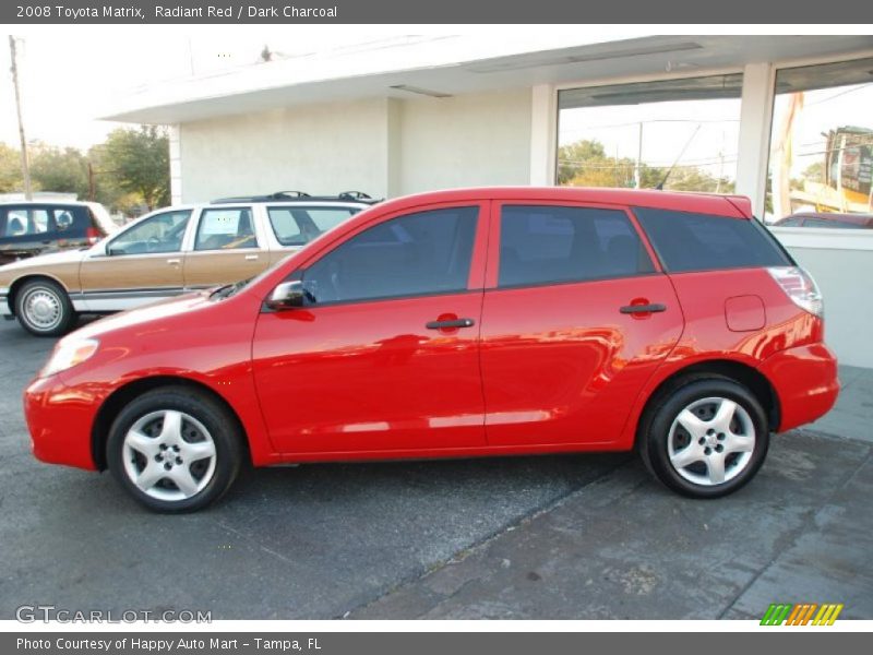 Radiant Red / Dark Charcoal 2008 Toyota Matrix