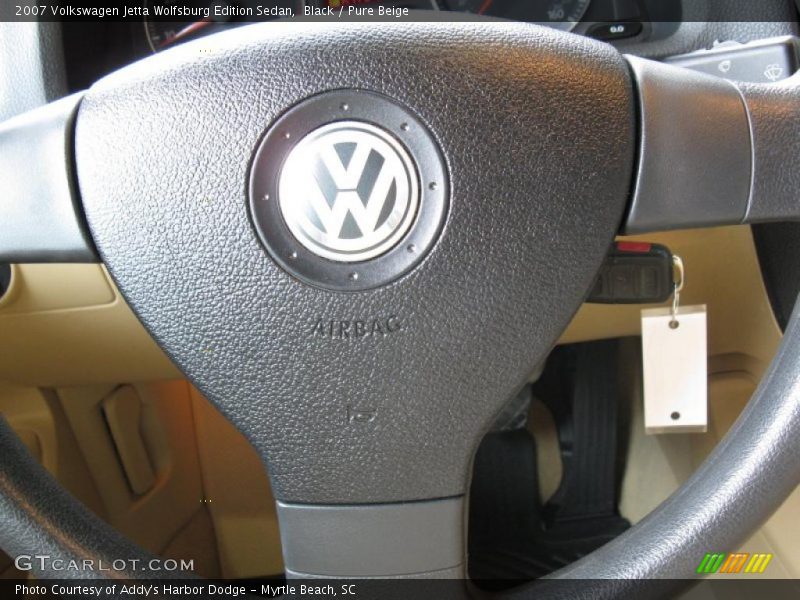 Black / Pure Beige 2007 Volkswagen Jetta Wolfsburg Edition Sedan