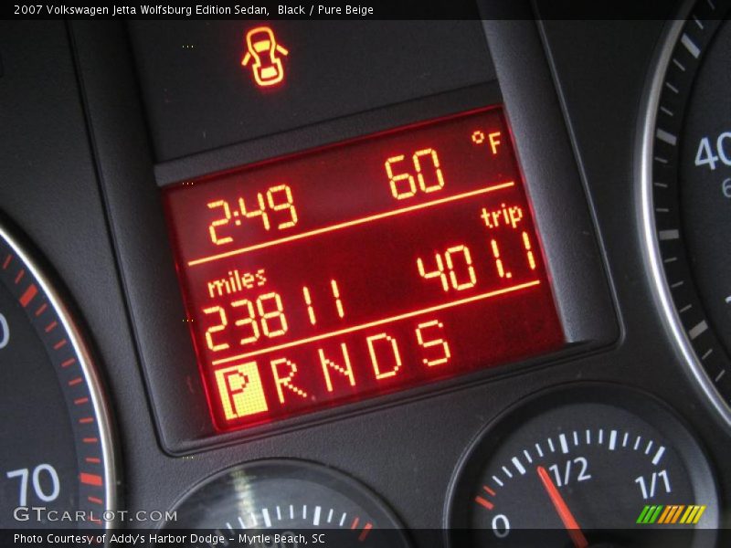 Black / Pure Beige 2007 Volkswagen Jetta Wolfsburg Edition Sedan
