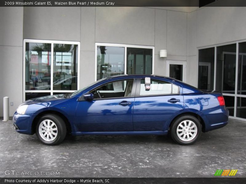 Maizen Blue Pearl / Medium Gray 2009 Mitsubishi Galant ES