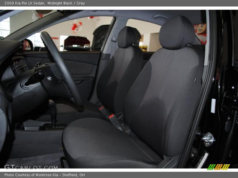 Midnight Black / Gray 2009 Kia Rio LX Sedan