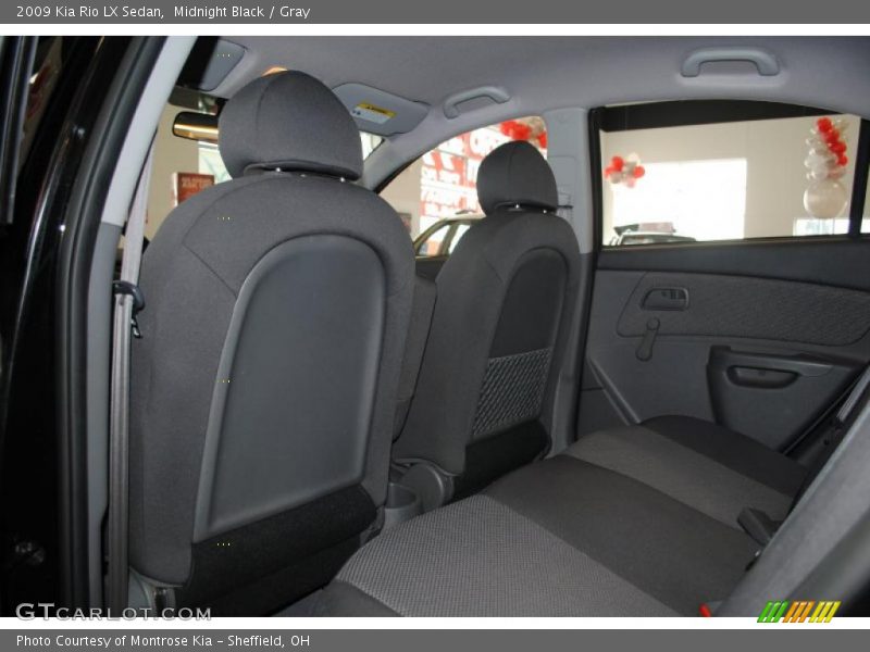 Midnight Black / Gray 2009 Kia Rio LX Sedan