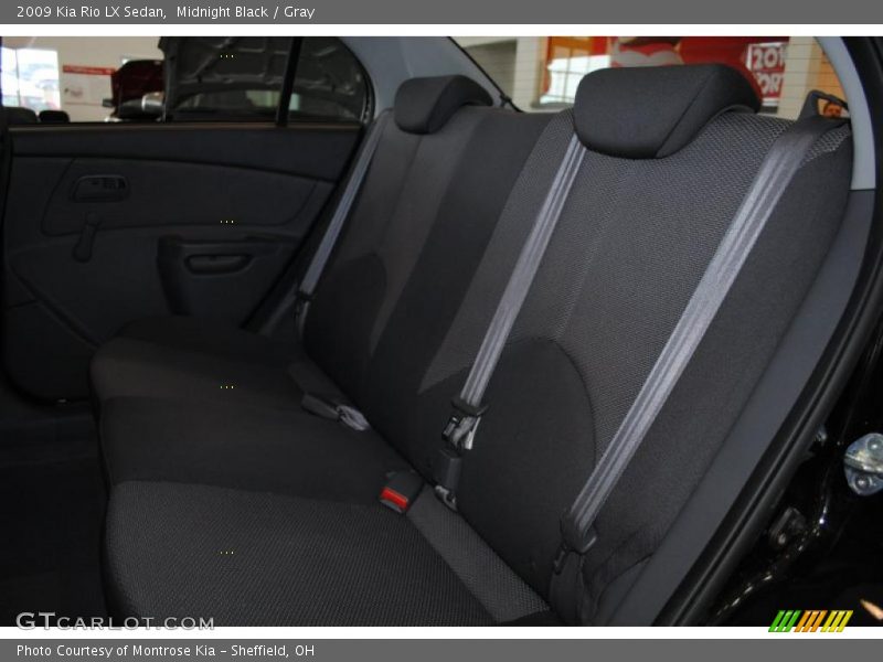 Midnight Black / Gray 2009 Kia Rio LX Sedan