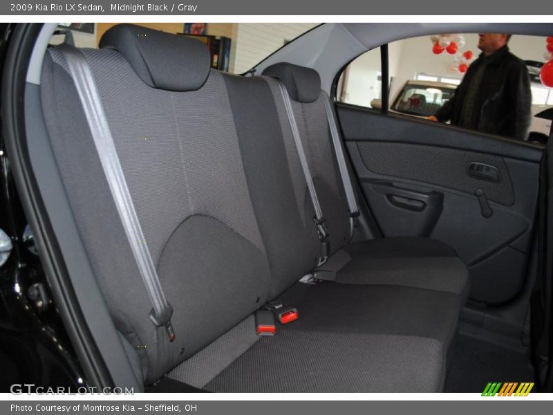 Midnight Black / Gray 2009 Kia Rio LX Sedan