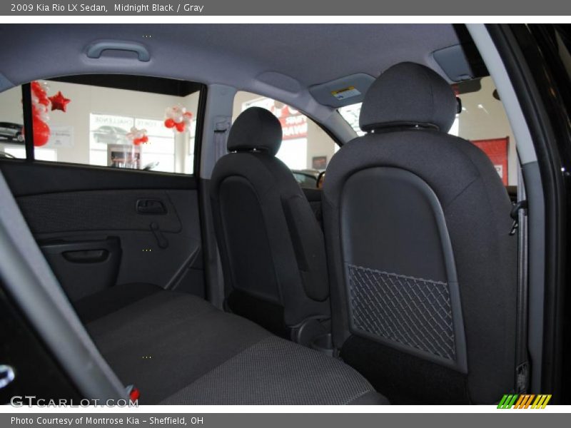 Midnight Black / Gray 2009 Kia Rio LX Sedan