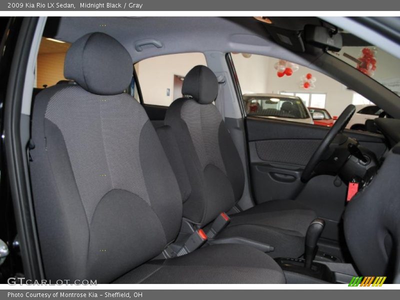 Midnight Black / Gray 2009 Kia Rio LX Sedan