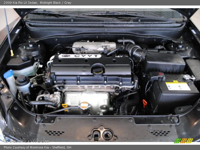 Midnight Black / Gray 2009 Kia Rio LX Sedan