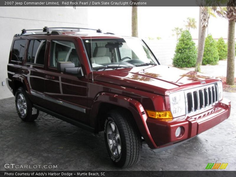 Red Rock Pearl / Dark Slate Gray/Light Graystone 2007 Jeep Commander Limited