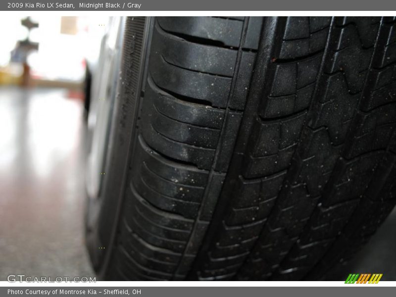 Midnight Black / Gray 2009 Kia Rio LX Sedan