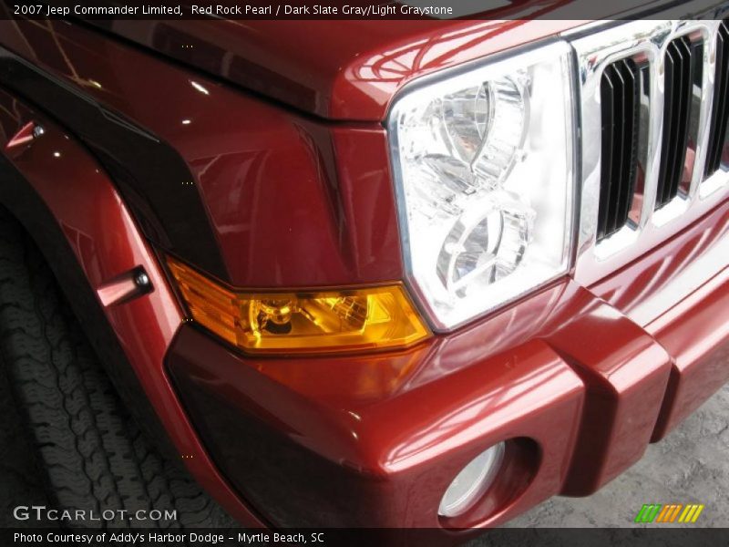 Red Rock Pearl / Dark Slate Gray/Light Graystone 2007 Jeep Commander Limited