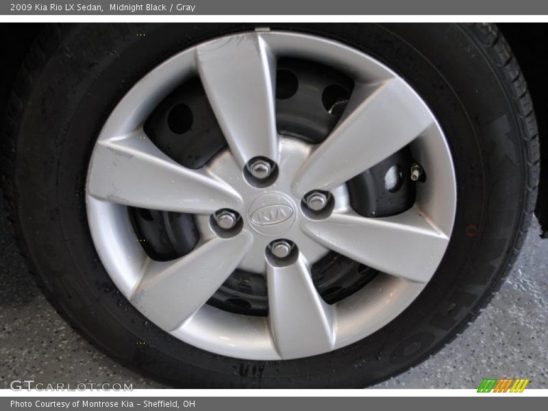 Midnight Black / Gray 2009 Kia Rio LX Sedan