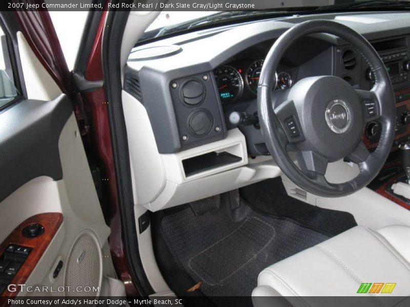 Red Rock Pearl / Dark Slate Gray/Light Graystone 2007 Jeep Commander Limited