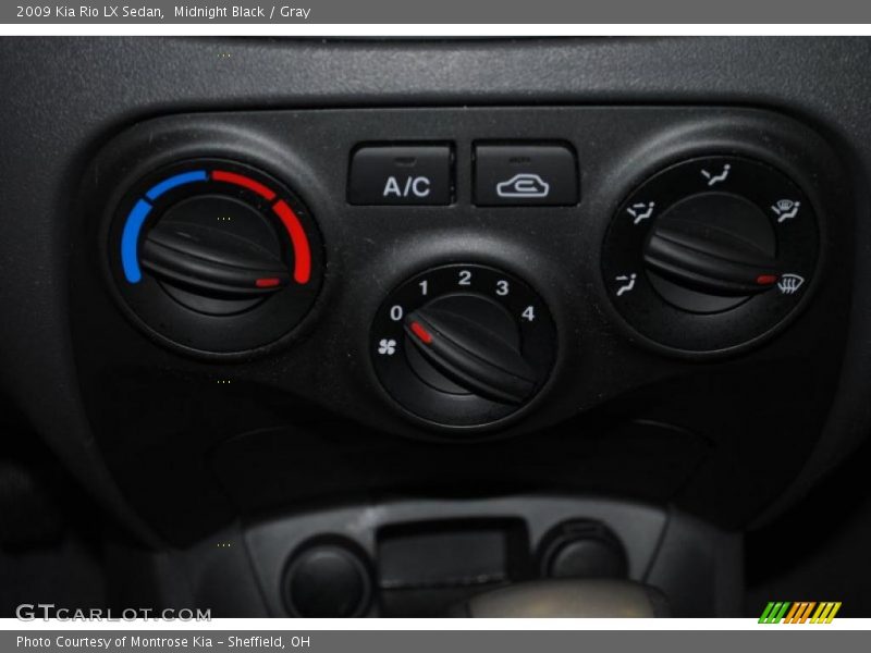 Midnight Black / Gray 2009 Kia Rio LX Sedan