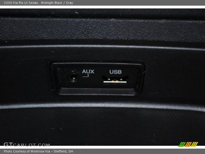 Midnight Black / Gray 2009 Kia Rio LX Sedan