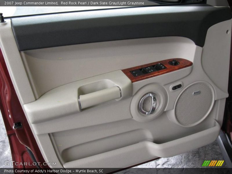 Red Rock Pearl / Dark Slate Gray/Light Graystone 2007 Jeep Commander Limited