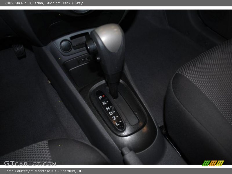 Midnight Black / Gray 2009 Kia Rio LX Sedan