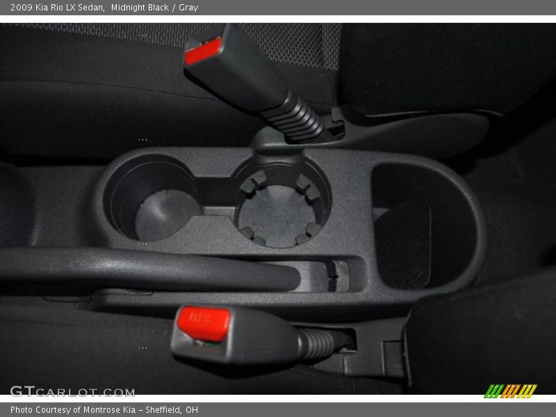 Midnight Black / Gray 2009 Kia Rio LX Sedan