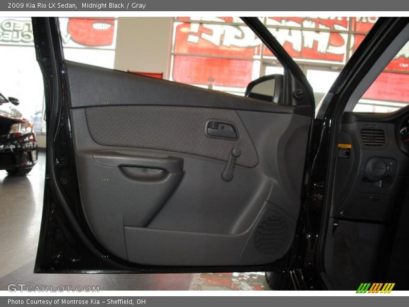Midnight Black / Gray 2009 Kia Rio LX Sedan