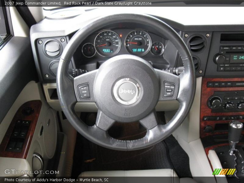 Red Rock Pearl / Dark Slate Gray/Light Graystone 2007 Jeep Commander Limited