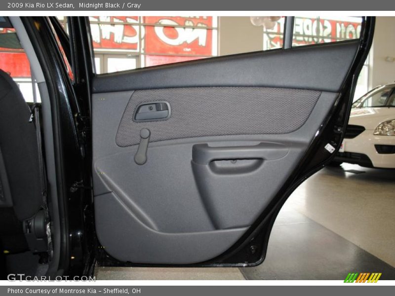 Midnight Black / Gray 2009 Kia Rio LX Sedan