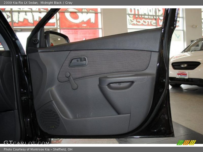 Midnight Black / Gray 2009 Kia Rio LX Sedan